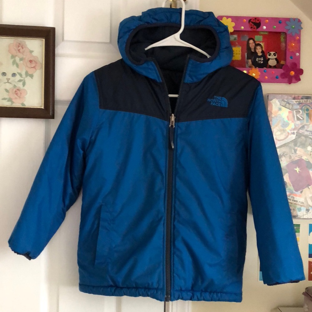 Boys reversible North Face coat S